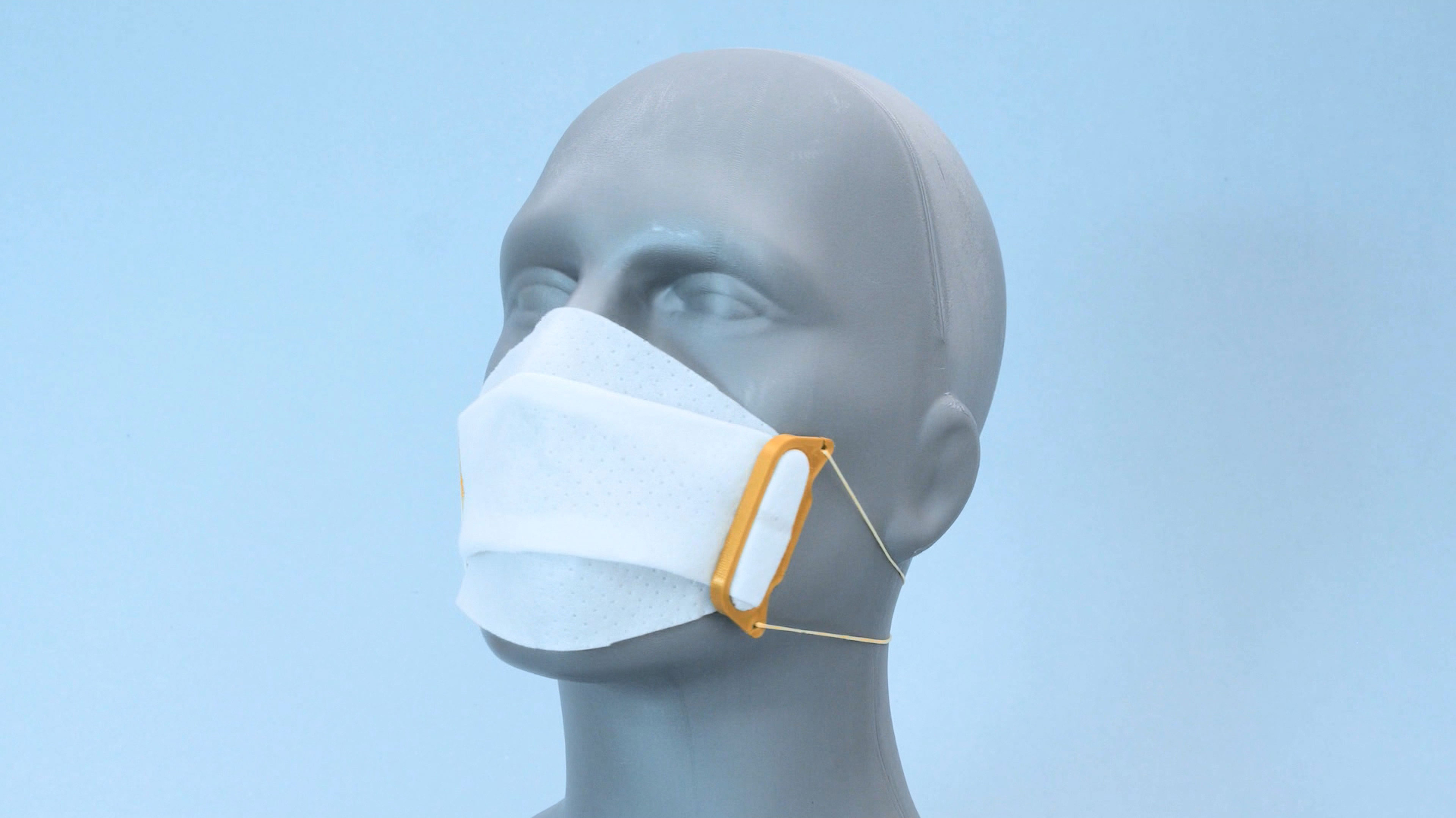 Fabric Face Mask Clips by Adafruit Download free STL model
