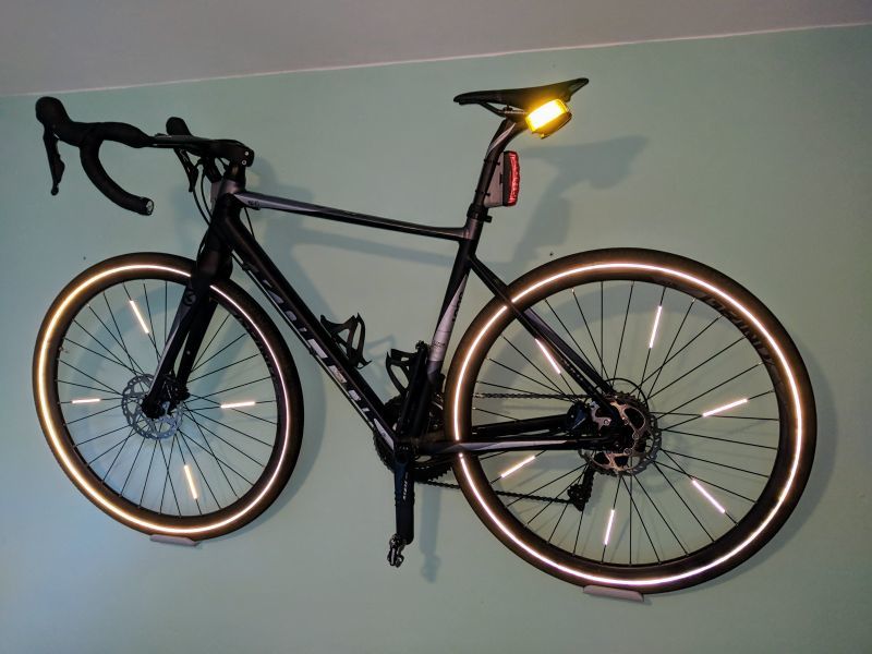Bracket Wheel On The Wall Behind The SPD Pedal