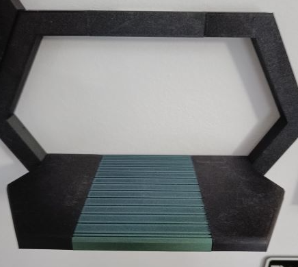Miniatura 2 do modelo 3D Wall mounted modular hexagon shelf extra large