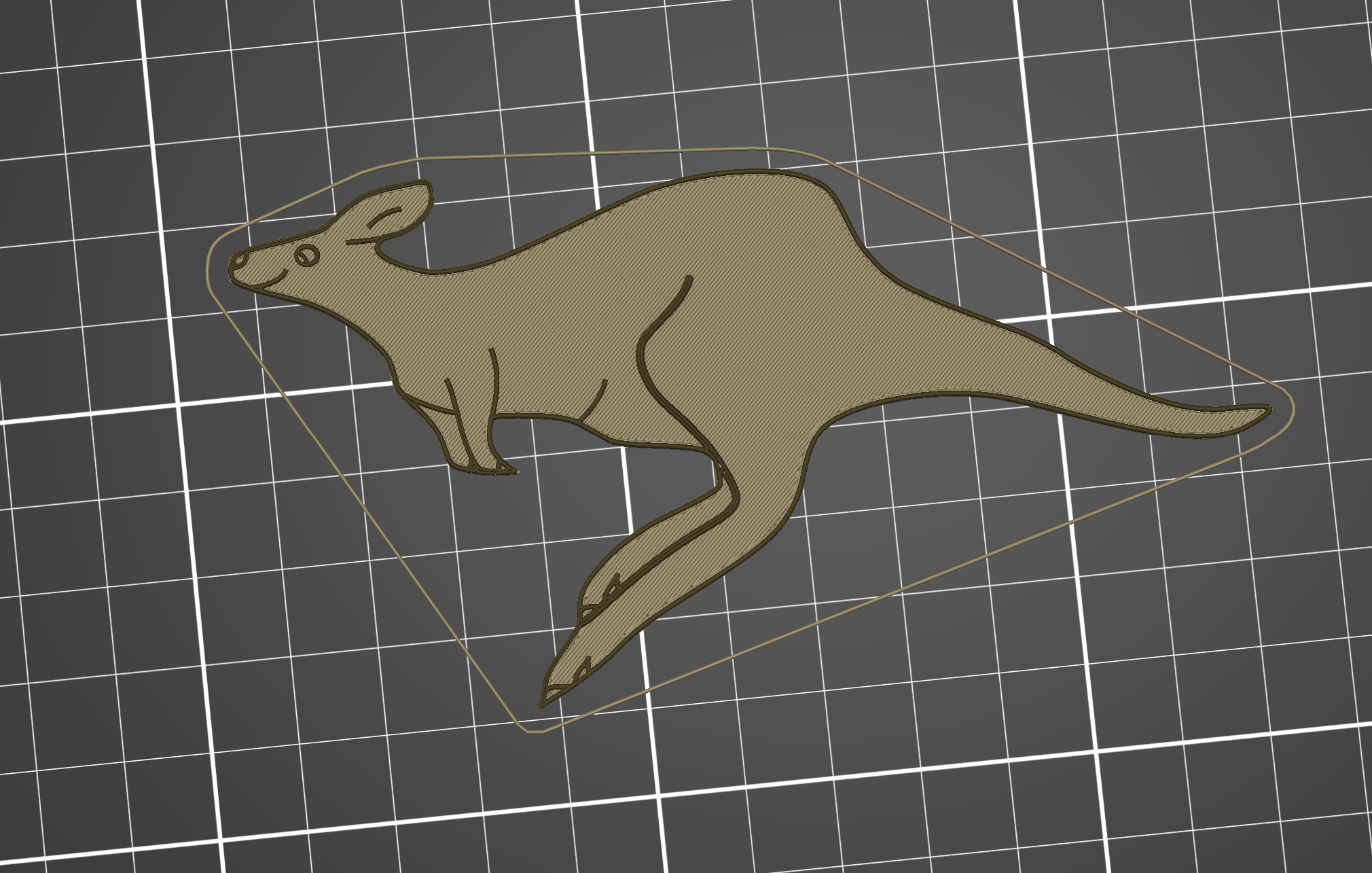 Miniatura 2 do modelo 3D 🦘 Tessellating Kangaroo
