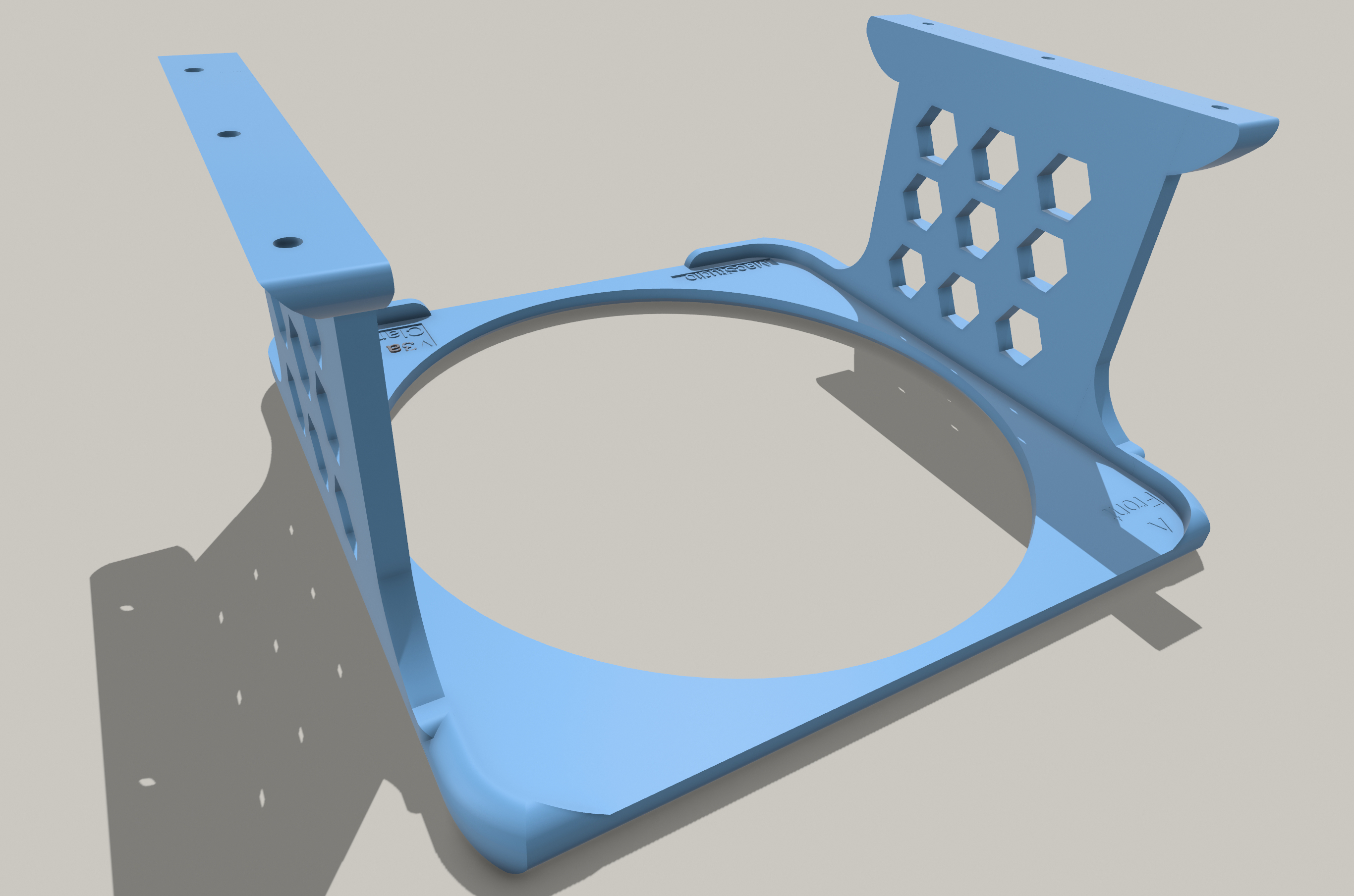 Apple Mac Studio under Desk Cage (Holder Frame) UPDATED 7/2024 by Clamikra Download free STL