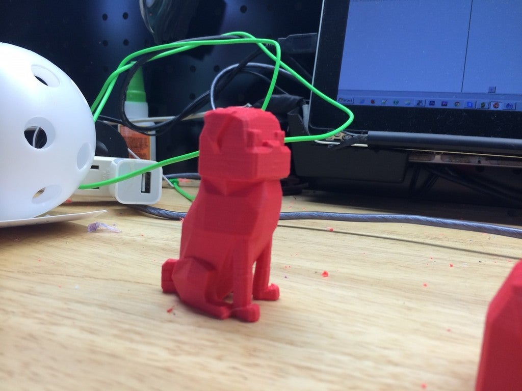 Miniatura 3 do modelo 3D Low poly pug with replaceable head