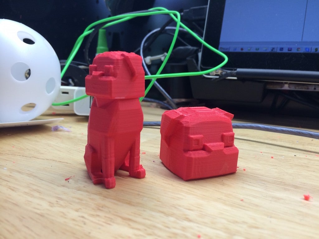 Miniatura 4 do modelo 3D Low poly pug with replaceable head