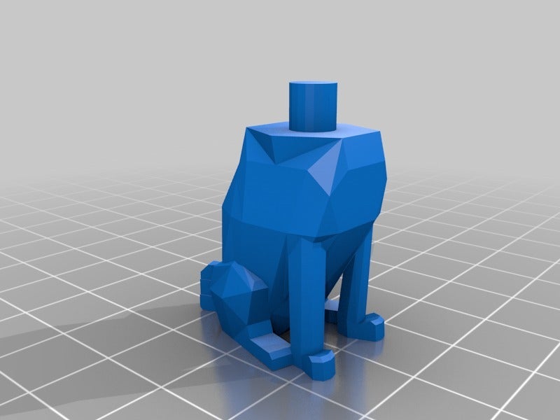Miniatura 6 do modelo 3D Low poly pug with replaceable head