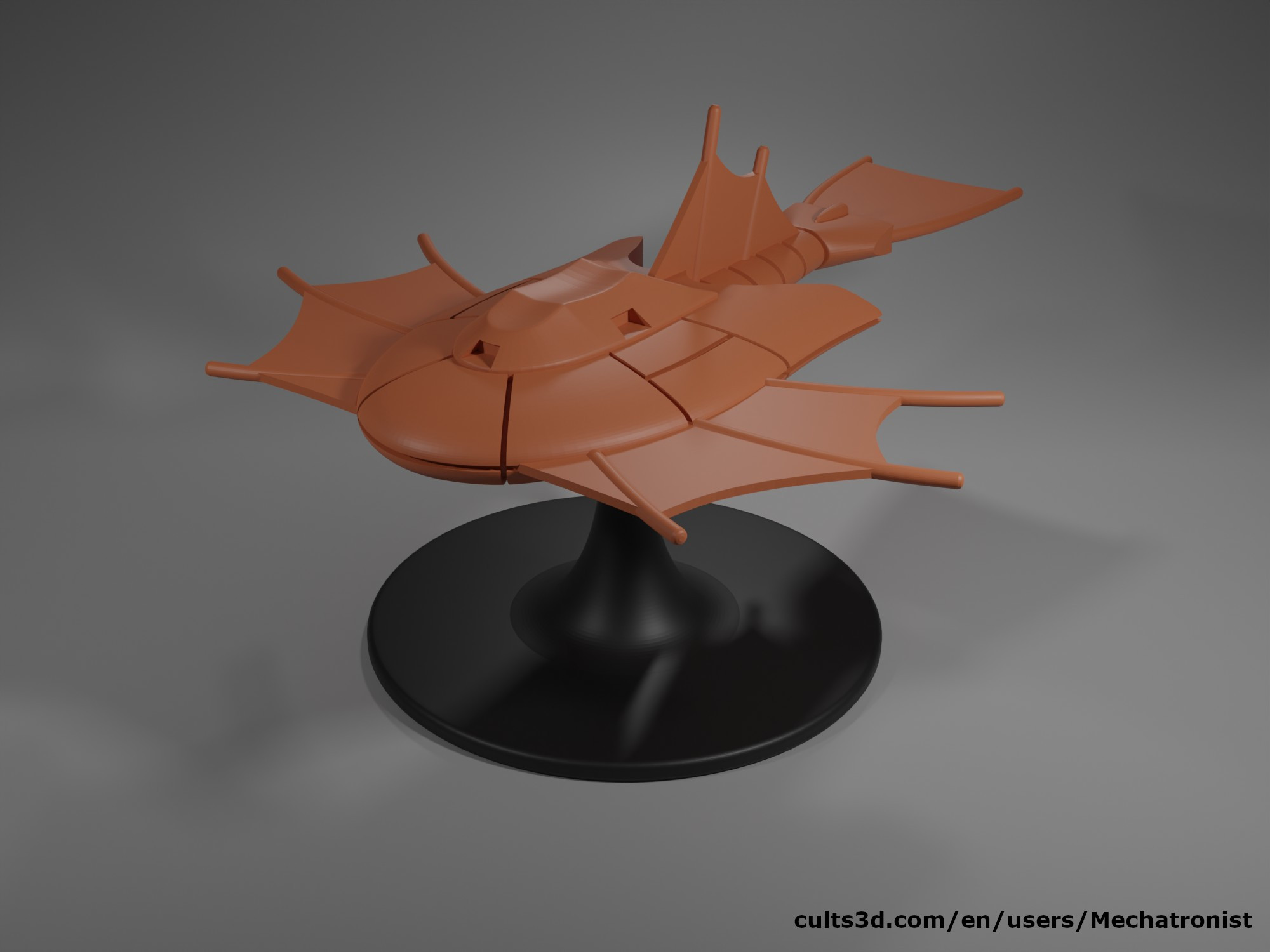 Triop Spelljammer Ship Miniature from dnd 2e by Mechatronist | Download 
