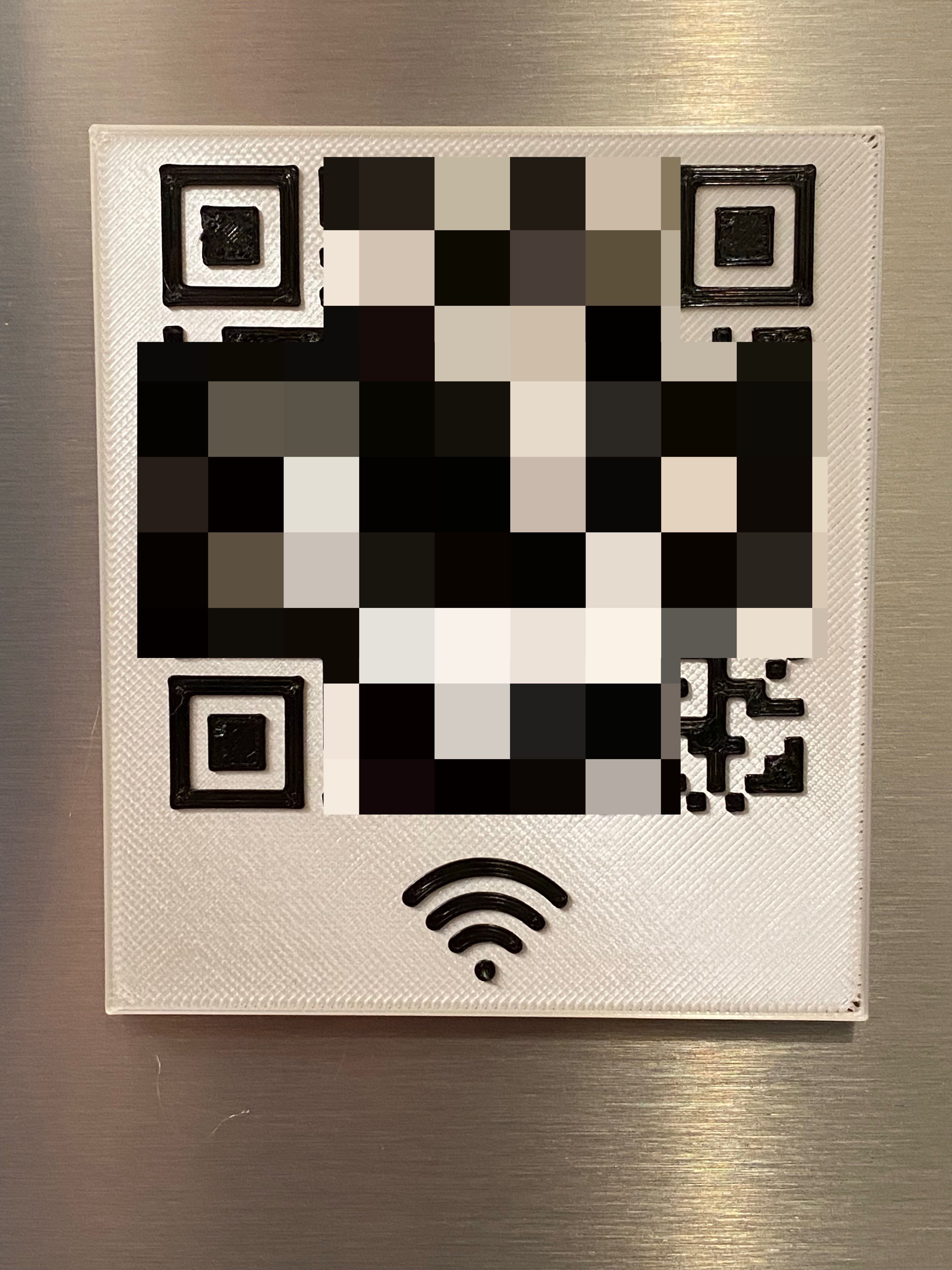 WiFI QR Code Sign - Embedded Magnet Version by radiojack | Download ...