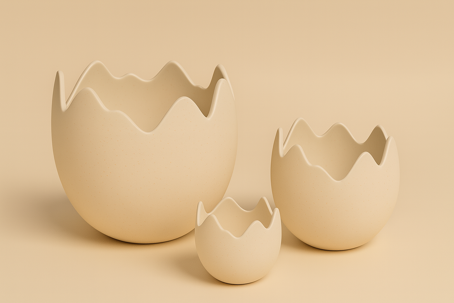 Egg Planter – Unique Eggshell Style Flower Pot