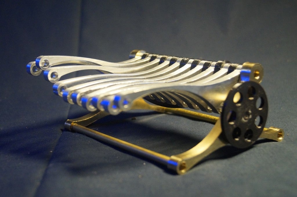 Miniatura 3 do modelo 3D Simple wave machine - cam based