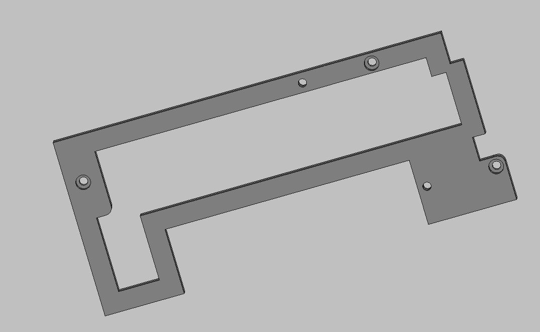 PrusaBox Enclosure - Adapter Plate to Center Modular Control Panel with PWM Fan Control.