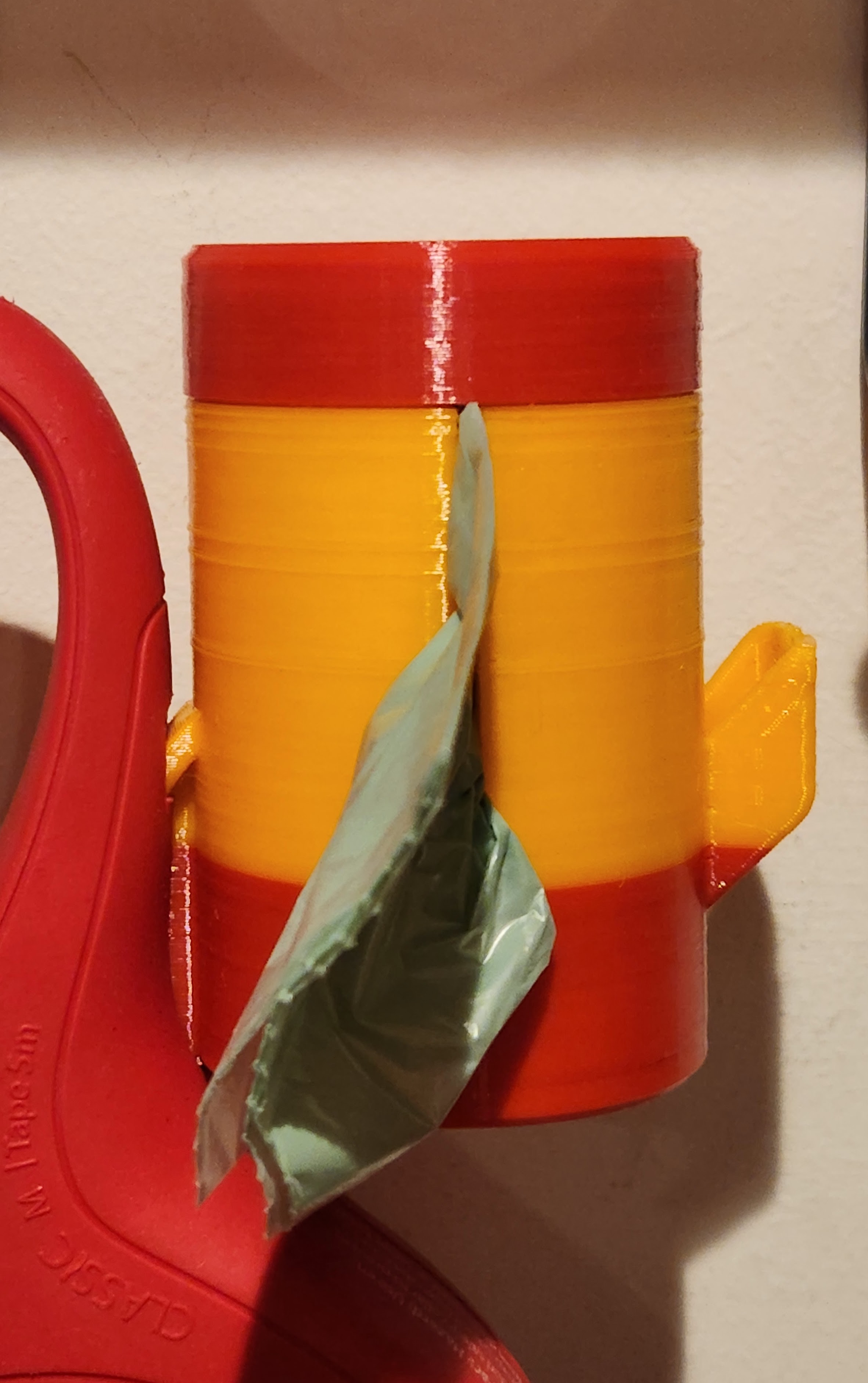 Poop bag container for Flexi dog retractable leash by drgould