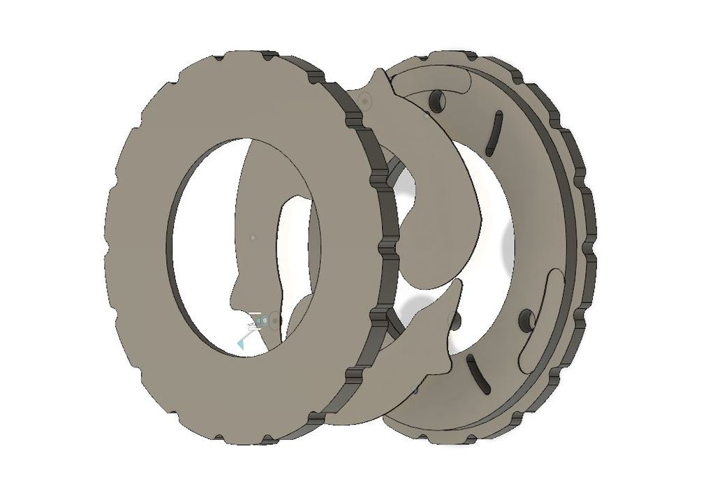Miniatura 4 do modelo 3D 3 blade mechanical iris / aperture