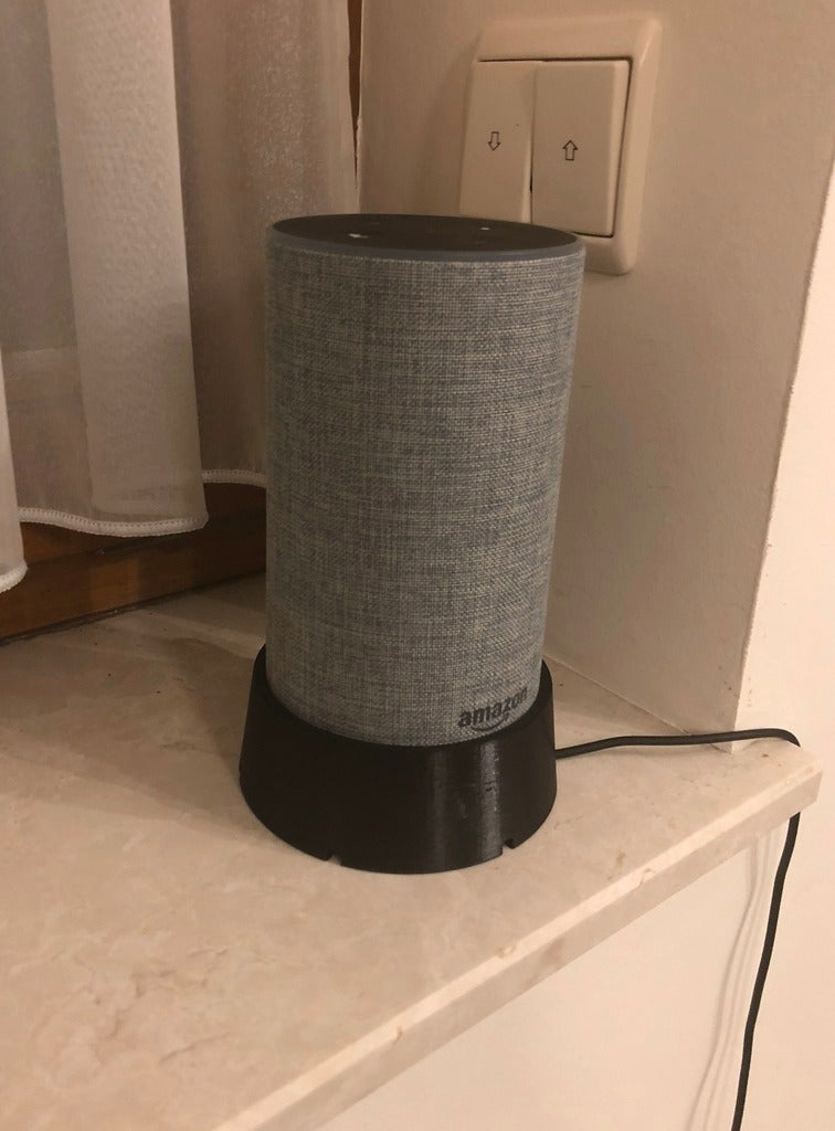 Miniatura 5 do modelo 3D New Amazon Echo Stand with Cablebox