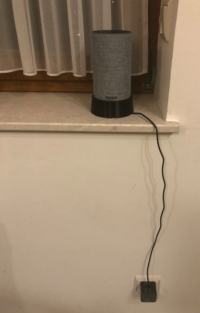 Miniatura 6 do modelo 3D New Amazon Echo Stand with Cablebox