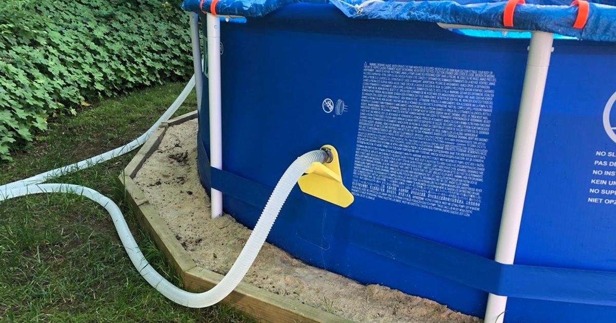 Pipe Holder for Intex Pool / Bestway Pool by M99 | Download free STL ...