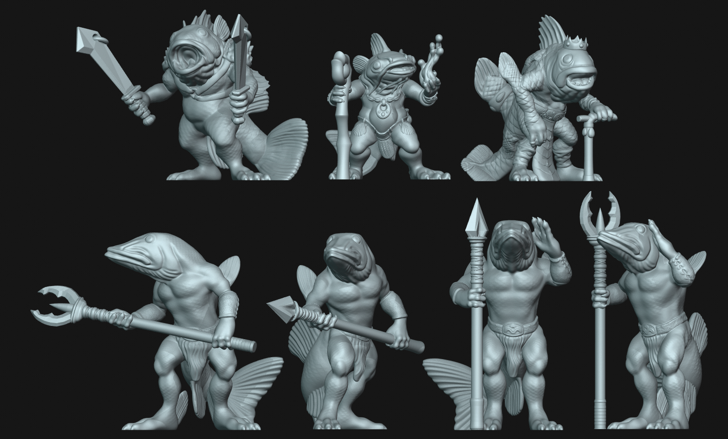 Fancy Fantasy Fishfolk