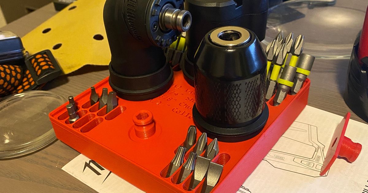 Gridfinity M12 Installation Driver Interchangeable Head Mount Plate by