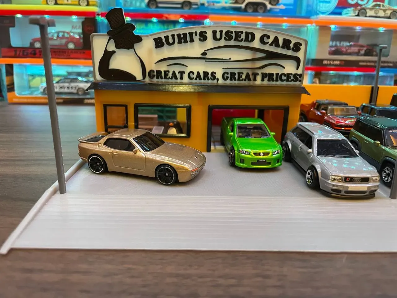Free STL file Project CARS 2 Theme Display (Quad 1/64 Scale Cars