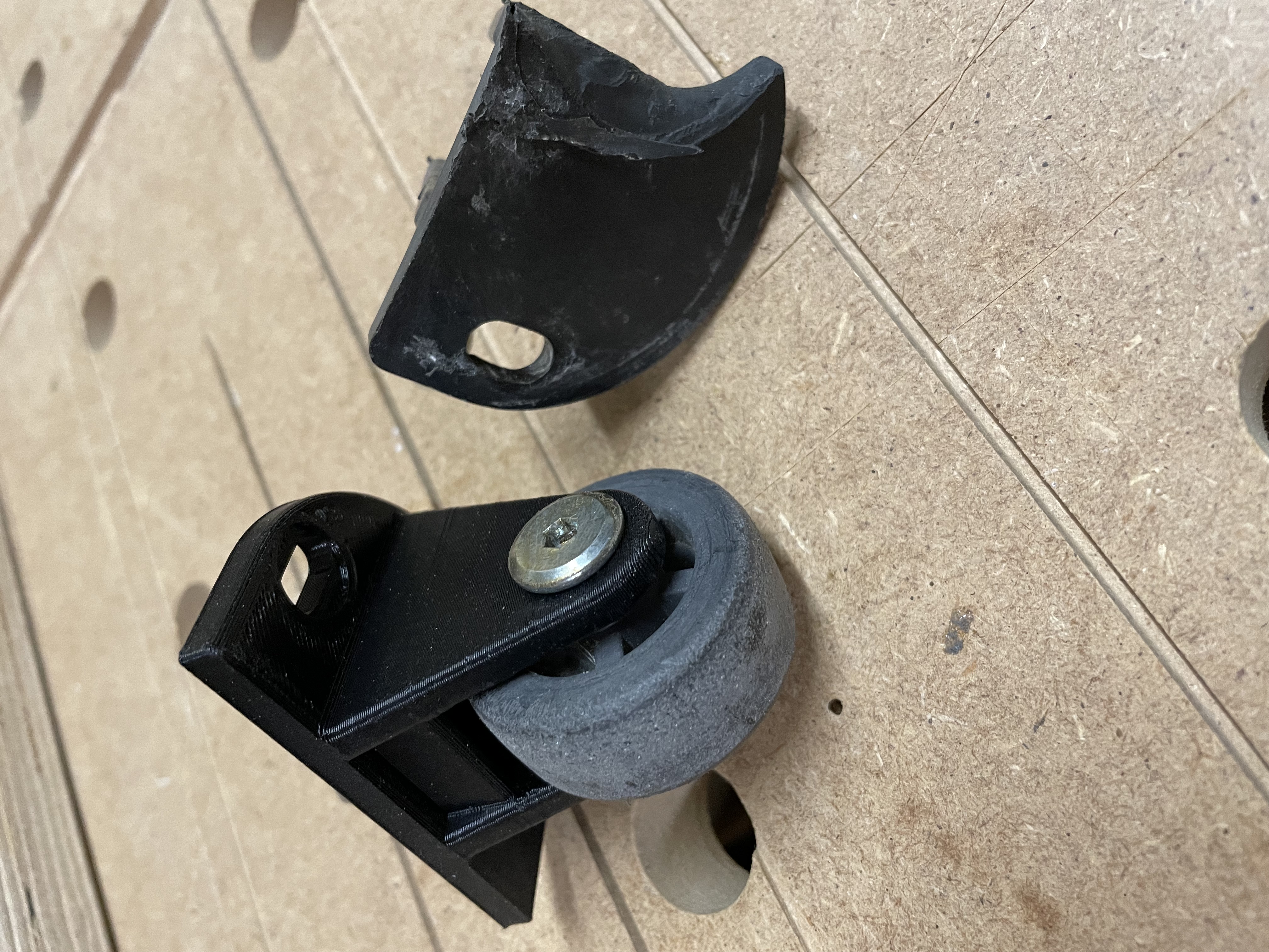 Parasol base wheel holder
