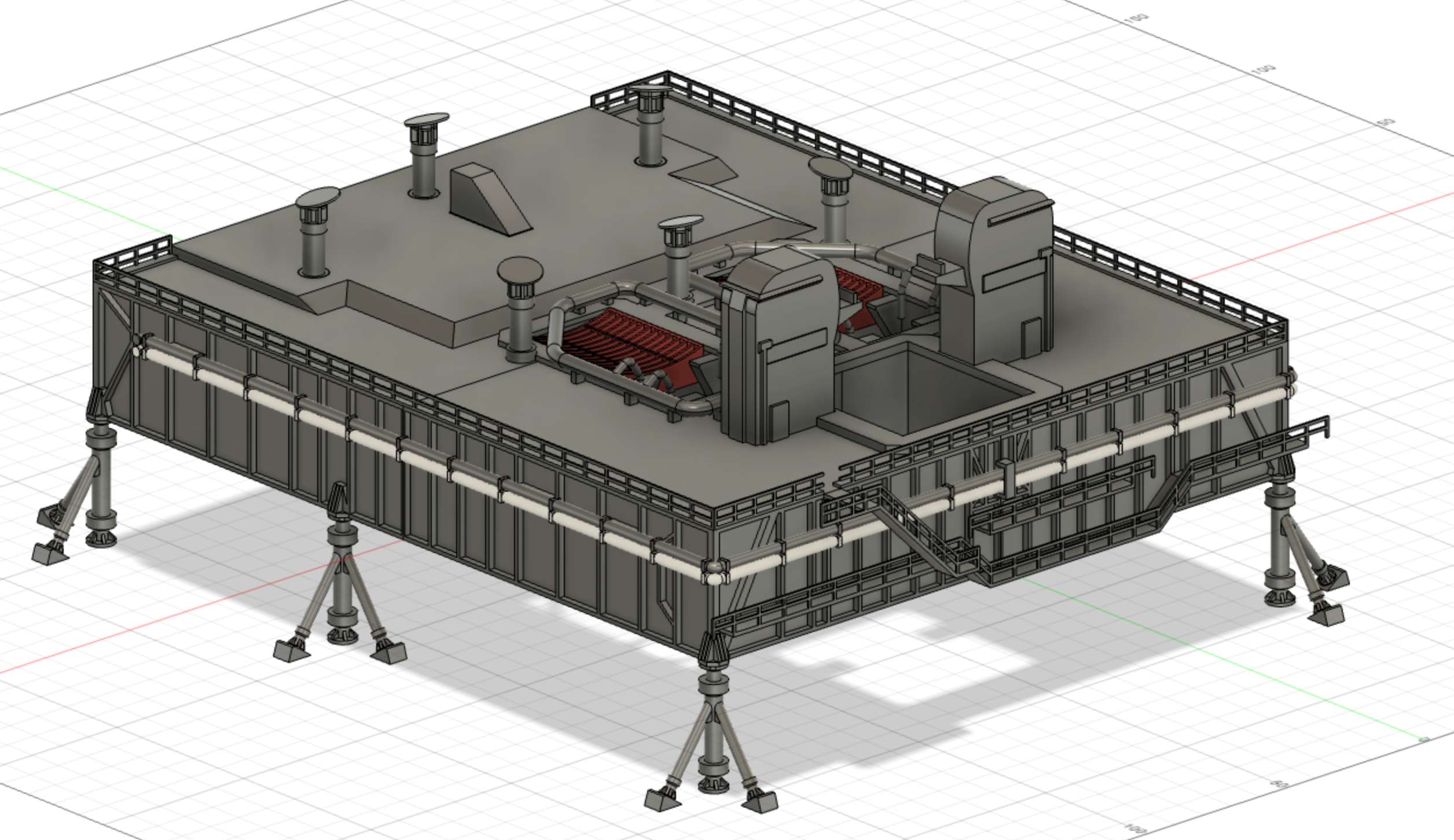 Miniatura 9 do modelo 3D Space shuttle 1:200 Pad