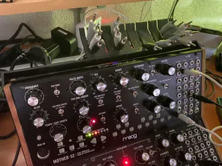 Moog Mother Two-Tier Rack Stand Cablemanager by Floppynator