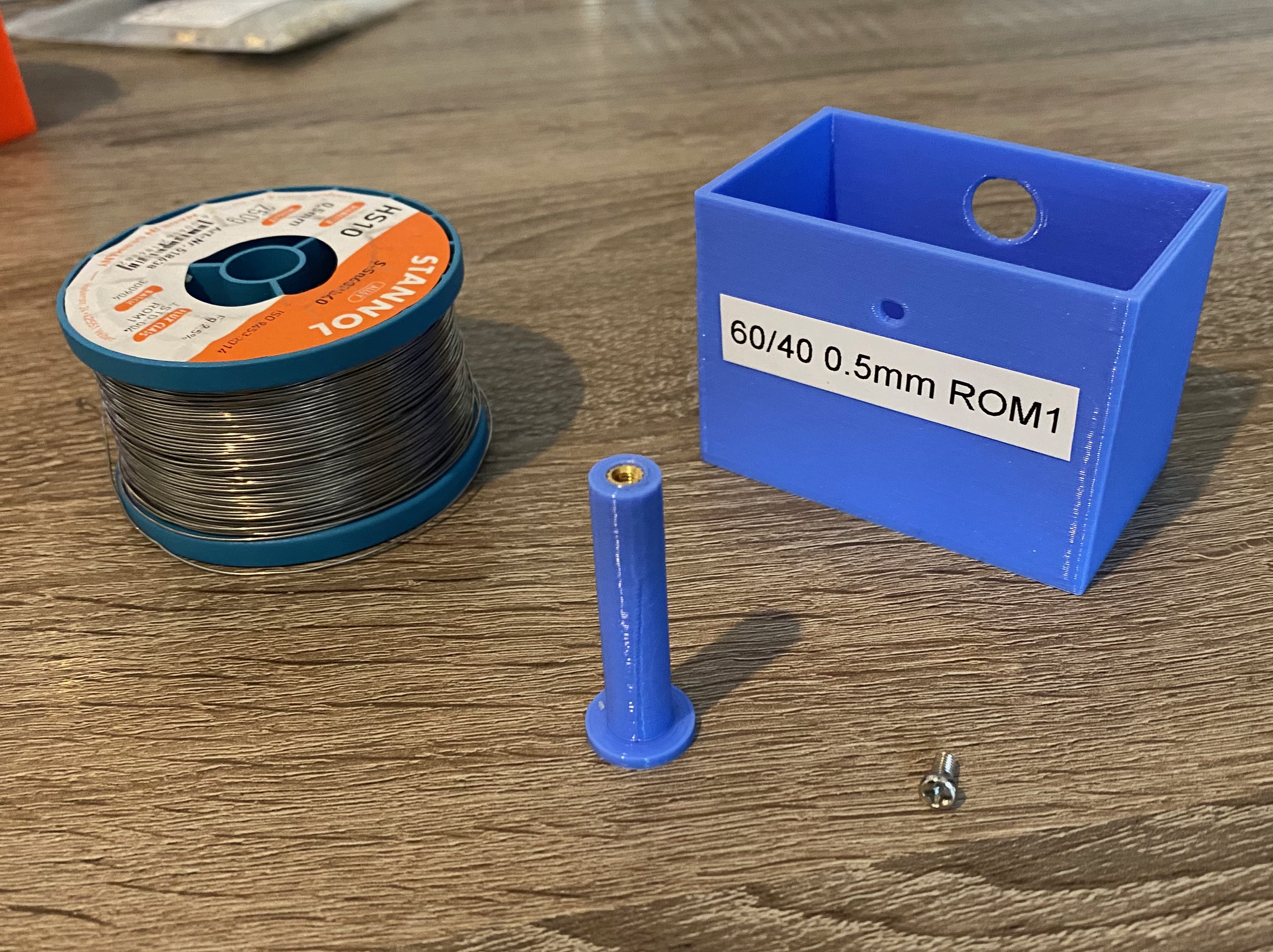 Solder spool holder box (Stannol 250g) by Ilya Download free STL