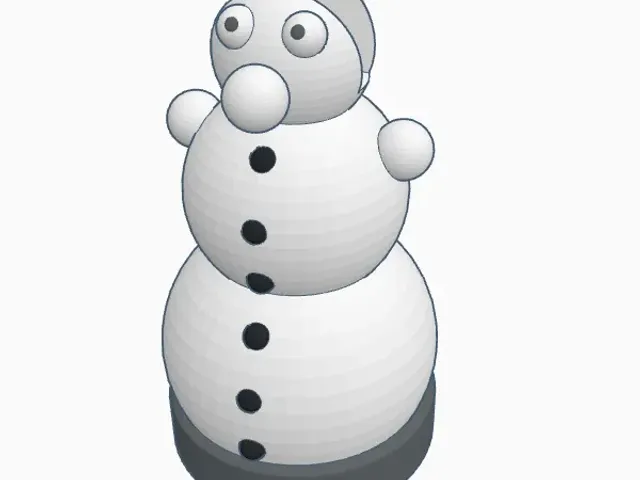 Snowman glass holder