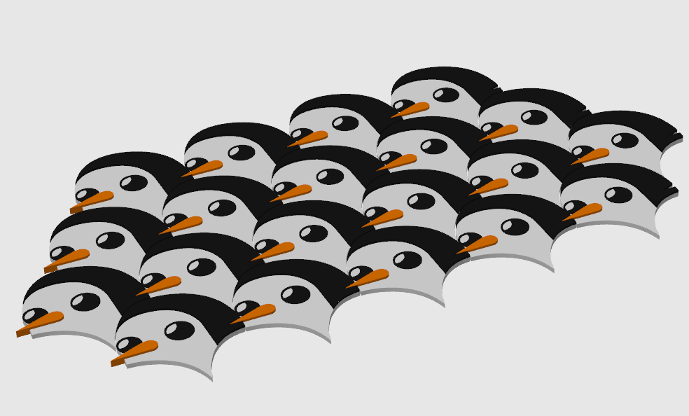 Tessellation: Penguins by Fran Gaur | Download free STL model ...