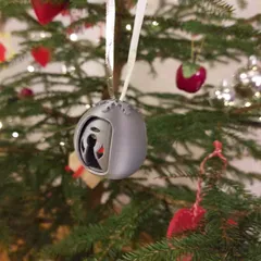 Christmas Bauble with Santa and angels