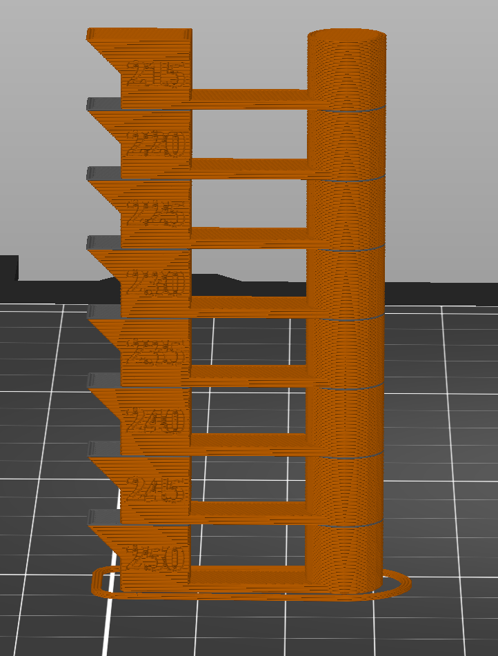 Heat Tower for PETG