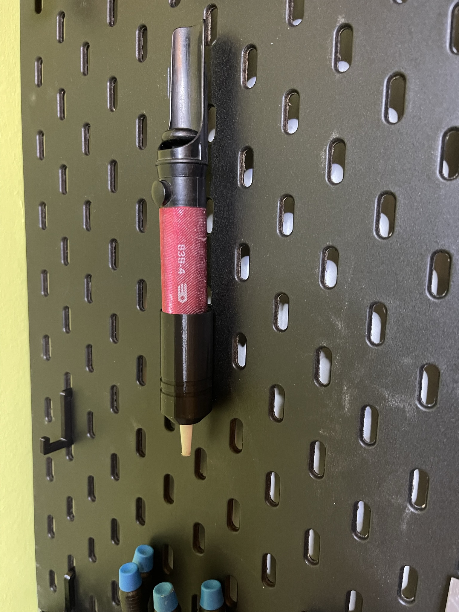 Ikea Skadis Desoldering pump (21 mm diameter) holder with container