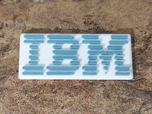 IBM Logo Plate and Keyring