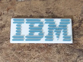 IBM Logo Plate and Keyring