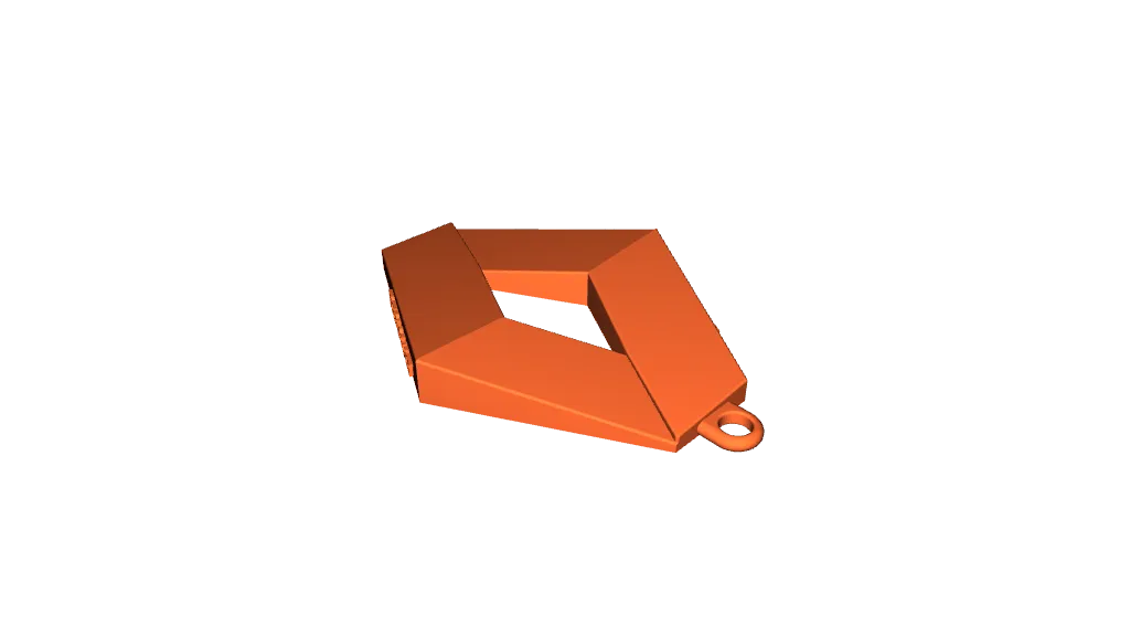 Key Fob / Key Holder (optional Renault logo) by Zhero, Download free STL  model