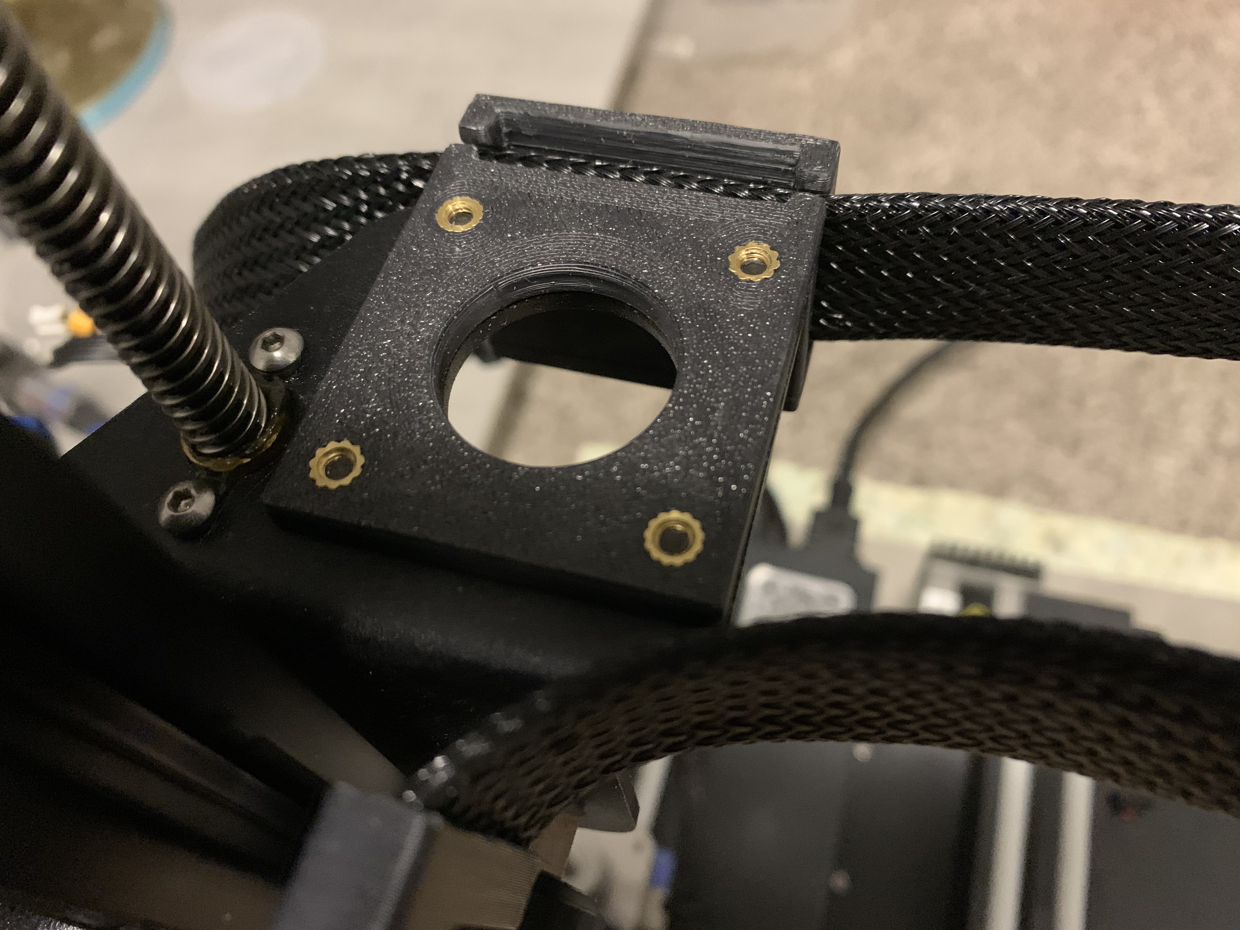 Cable Clip for Creality Sprite Extruder (with M3 Threaded Inserts)