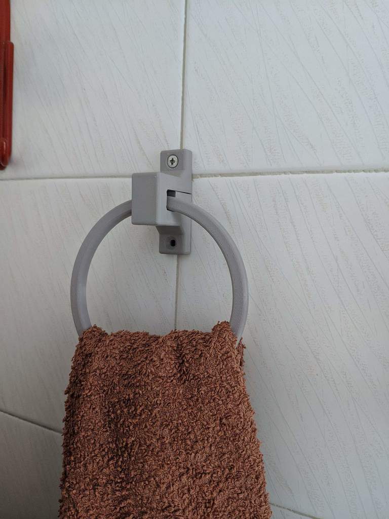 Bathroom Towel Ring by jasonps Download free STL model