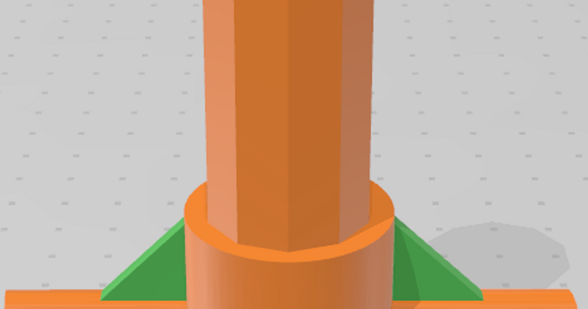 Trampoline pole net holder by Radim Download free STL model