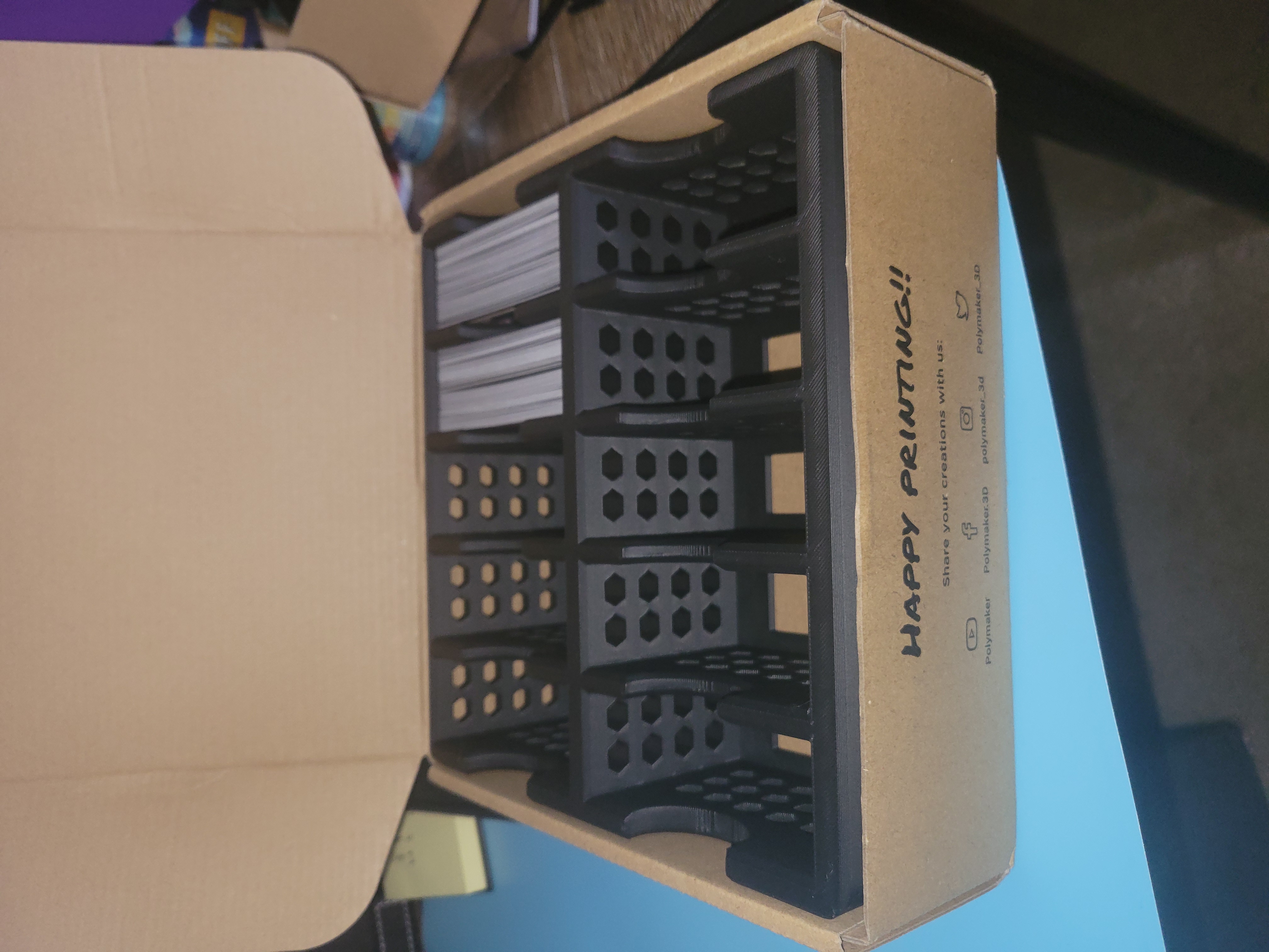 Trading card organizer insert for Filament boxes