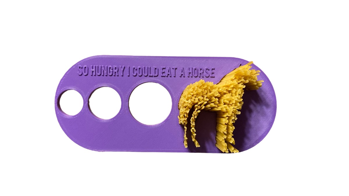 Horse Spaghetti Gauge (So Hungry I Could Eat A Horse)