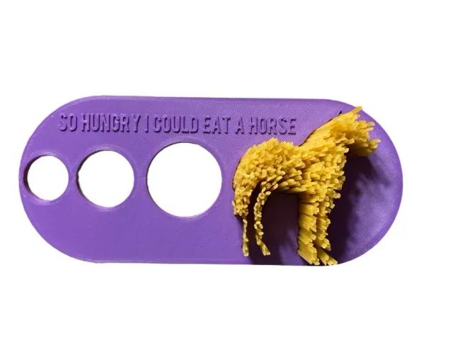 Horse Spaghetti Gauge (So Hungry I Could Eat A Horse)