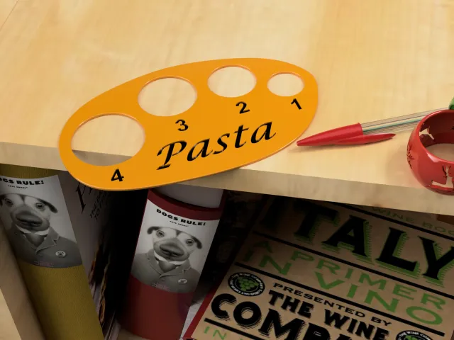 A simple pasta measure.