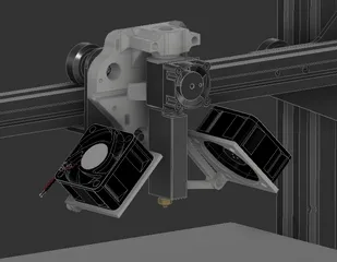 Ender 3 SuperVolcano Mount and Part Cooling