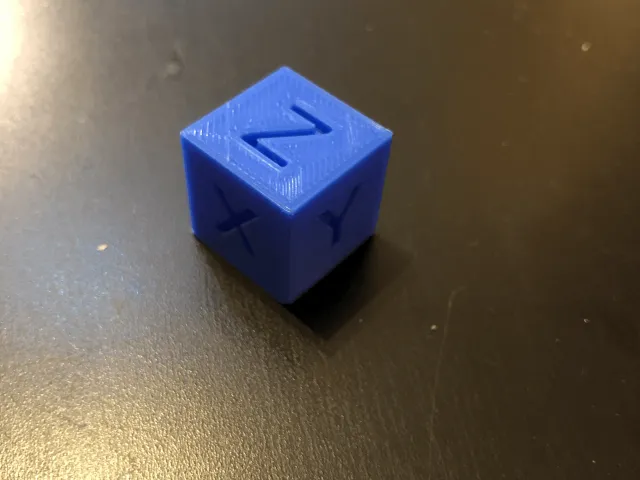 Cubo X Y Z da calibrazione