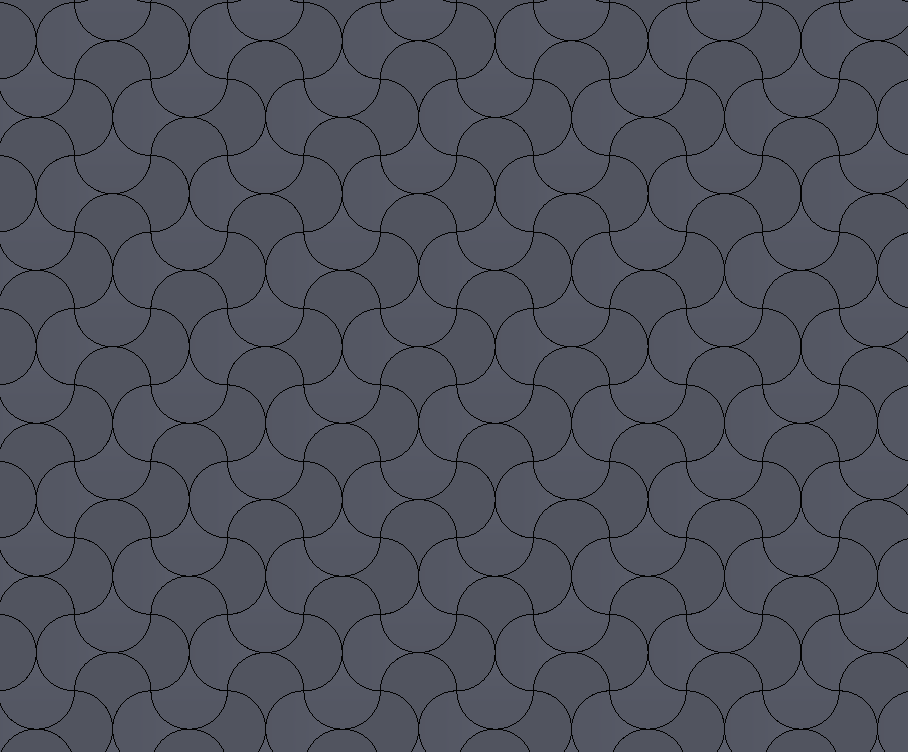 Tessellation tile  with 2 patterns
