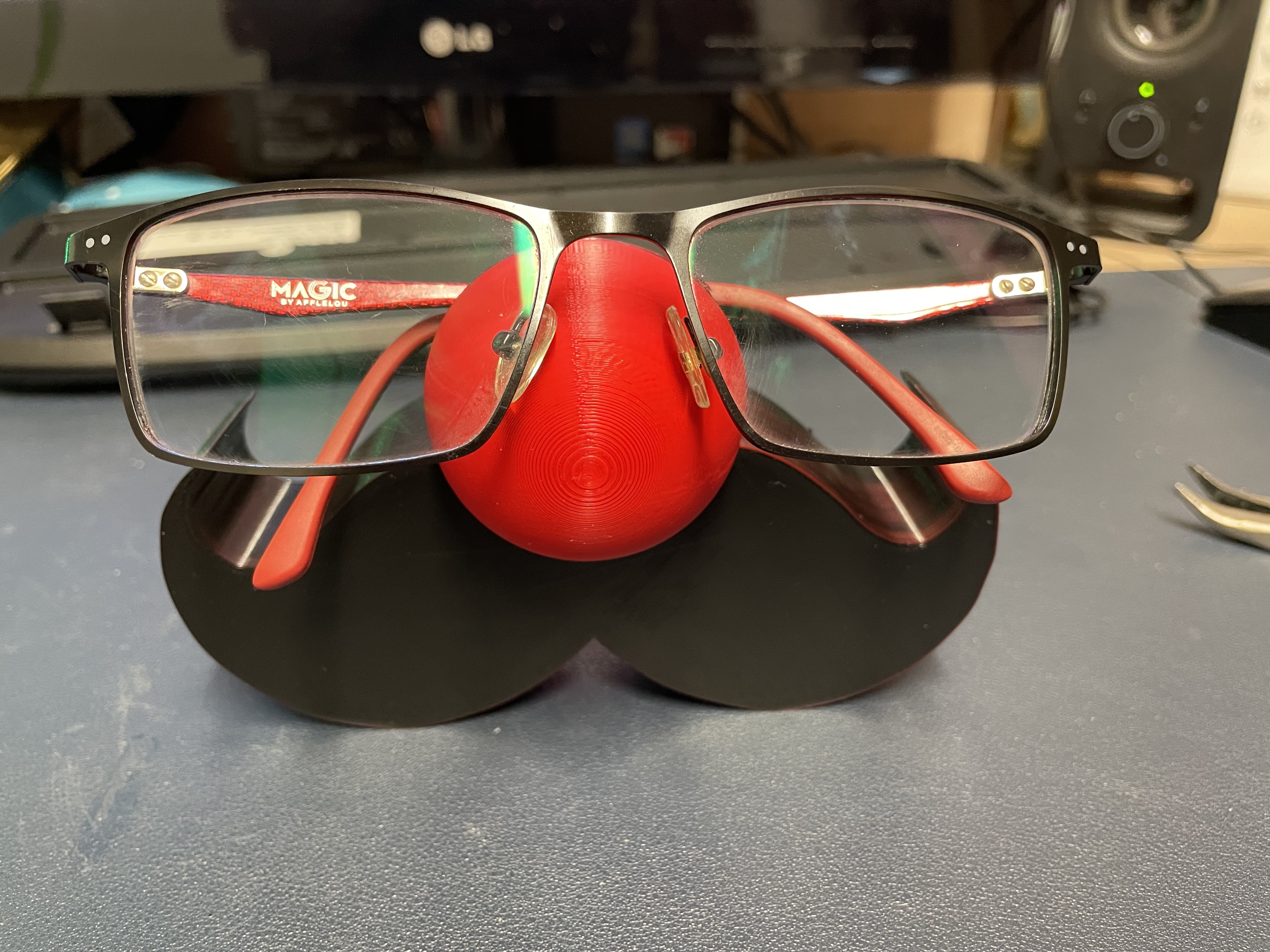 Porte lunettes - Moustache Clown