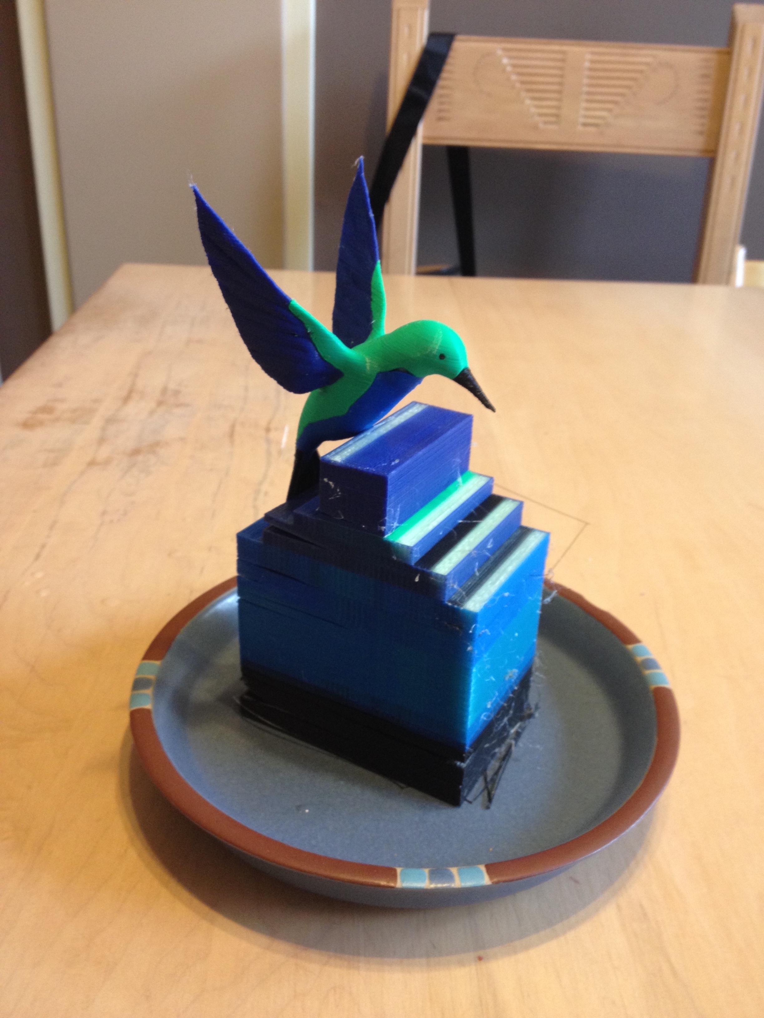 Miniatura 3 do modelo 3D multi color hummingbird