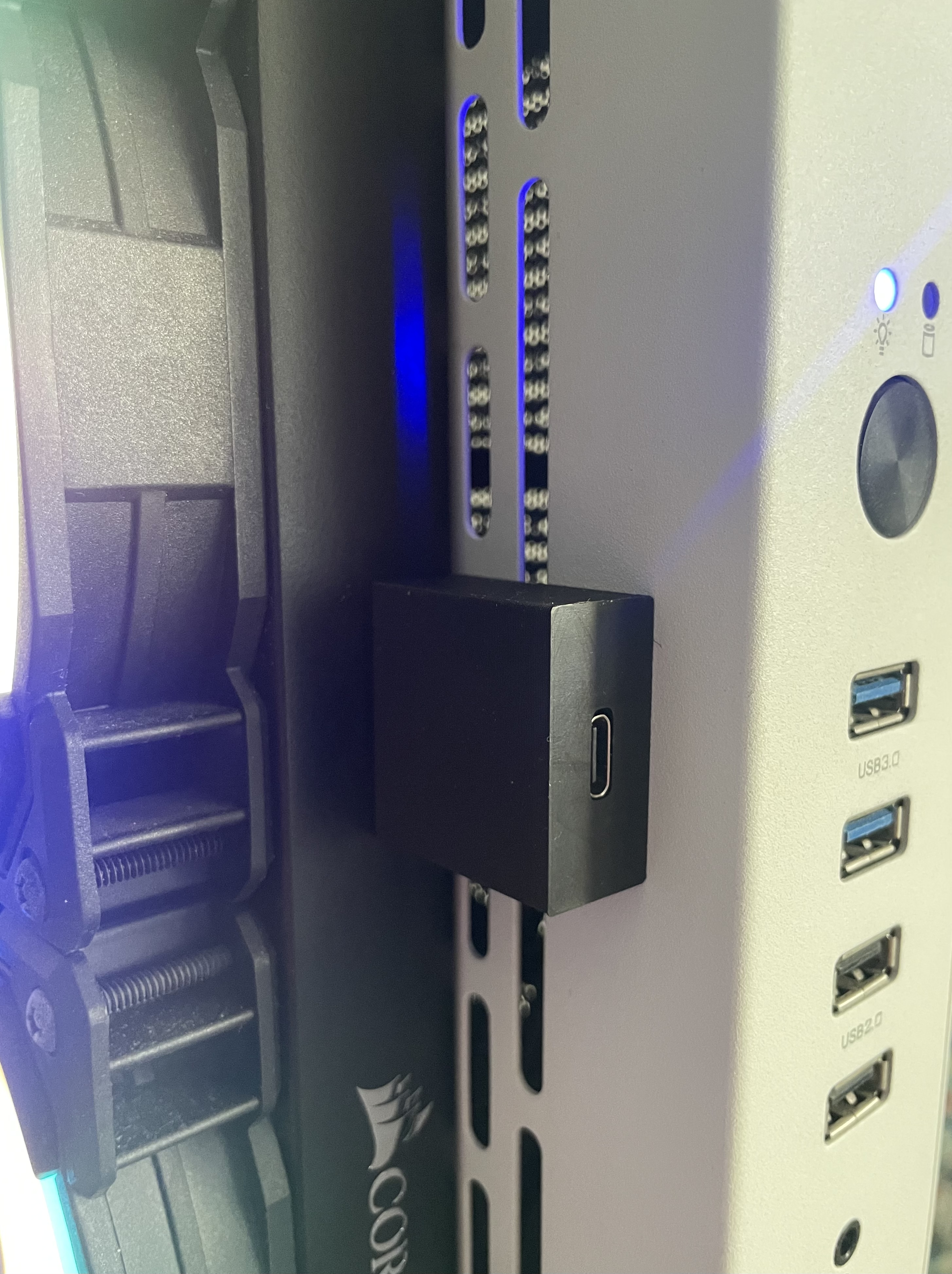 Usb c support for pc case (thermaltake core p3) — miniatura 2