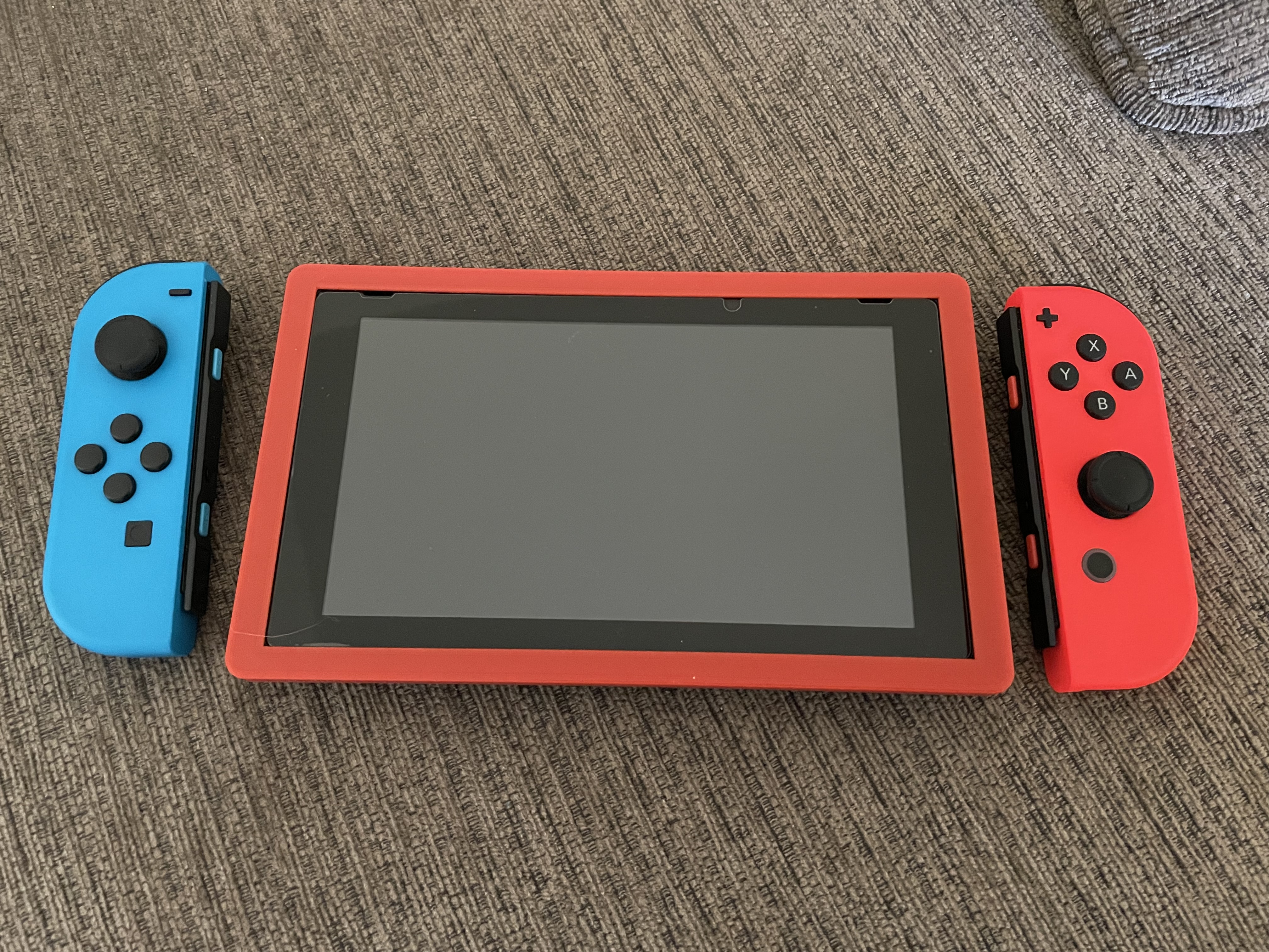 Nintendo switch screen protector fitting jig