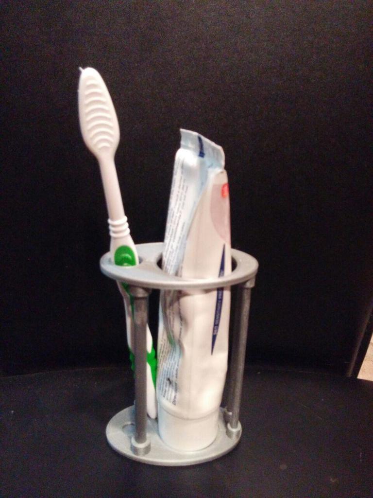 Toothbrush and Toothpaste Stand