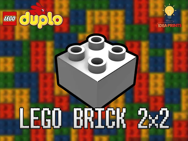 Lego Duplo Brick 2x2 #3437