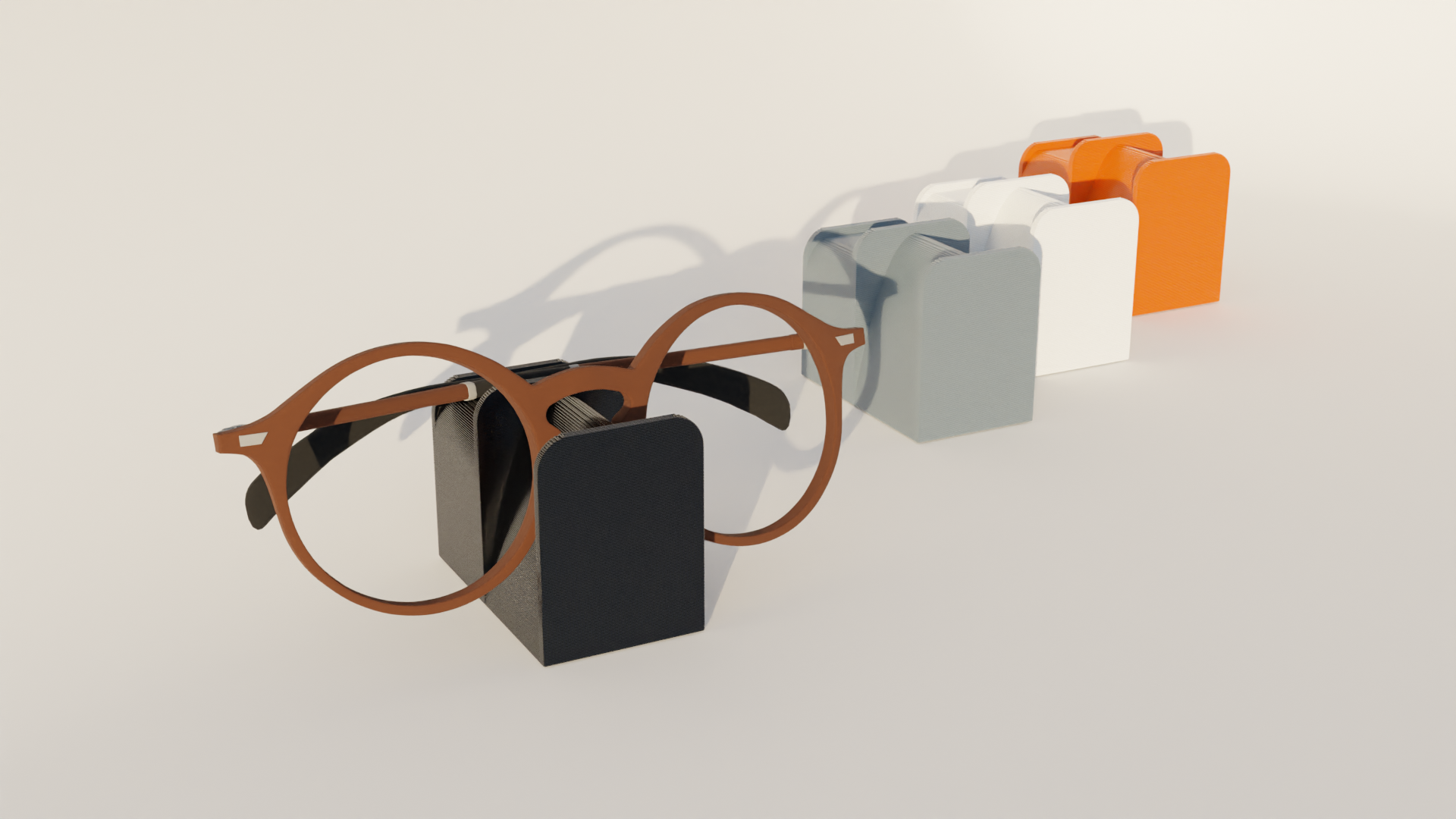 Compact eyeglasses holder